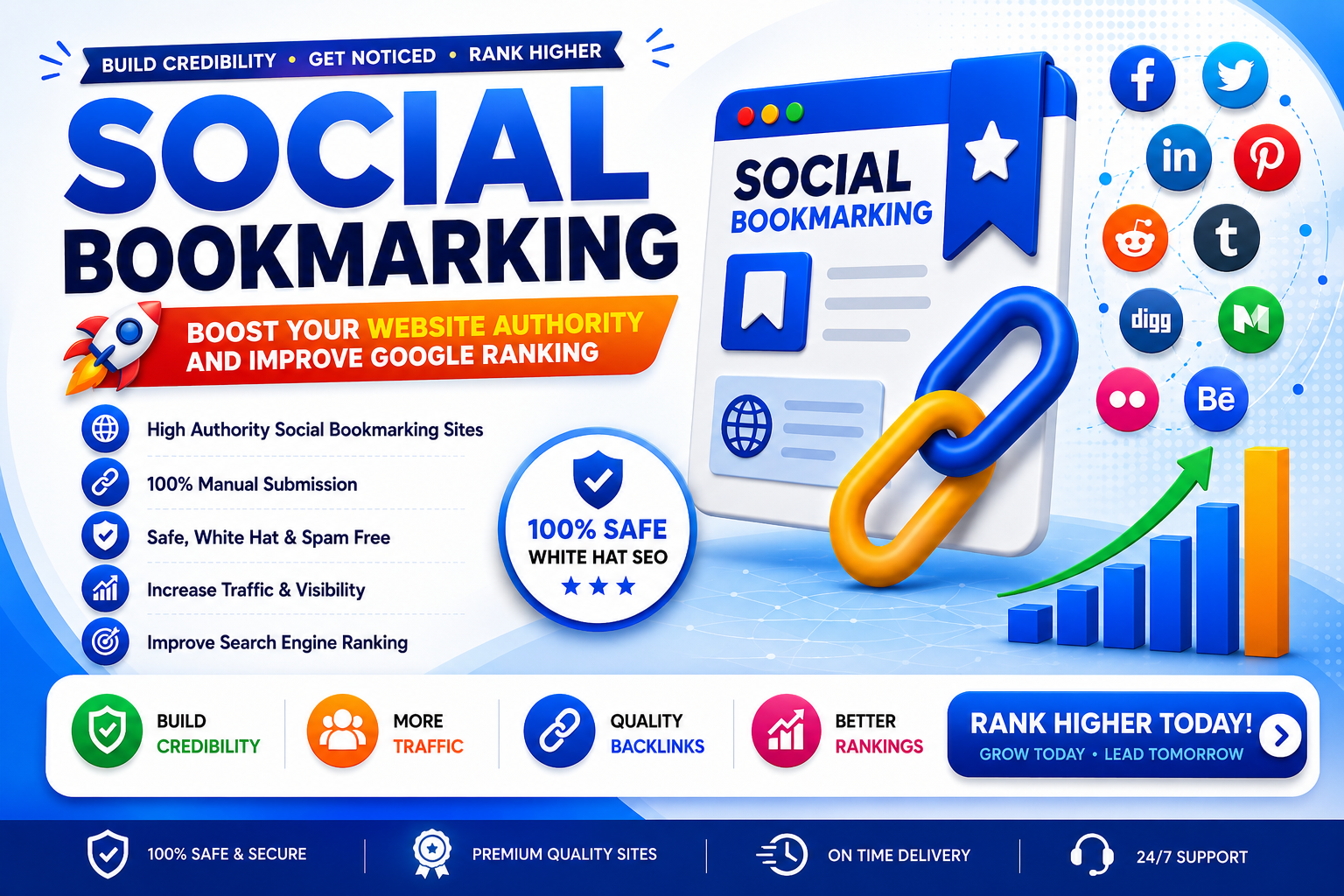 Social Bookmarking Backlinks - Boost Website Ranking & Traffic